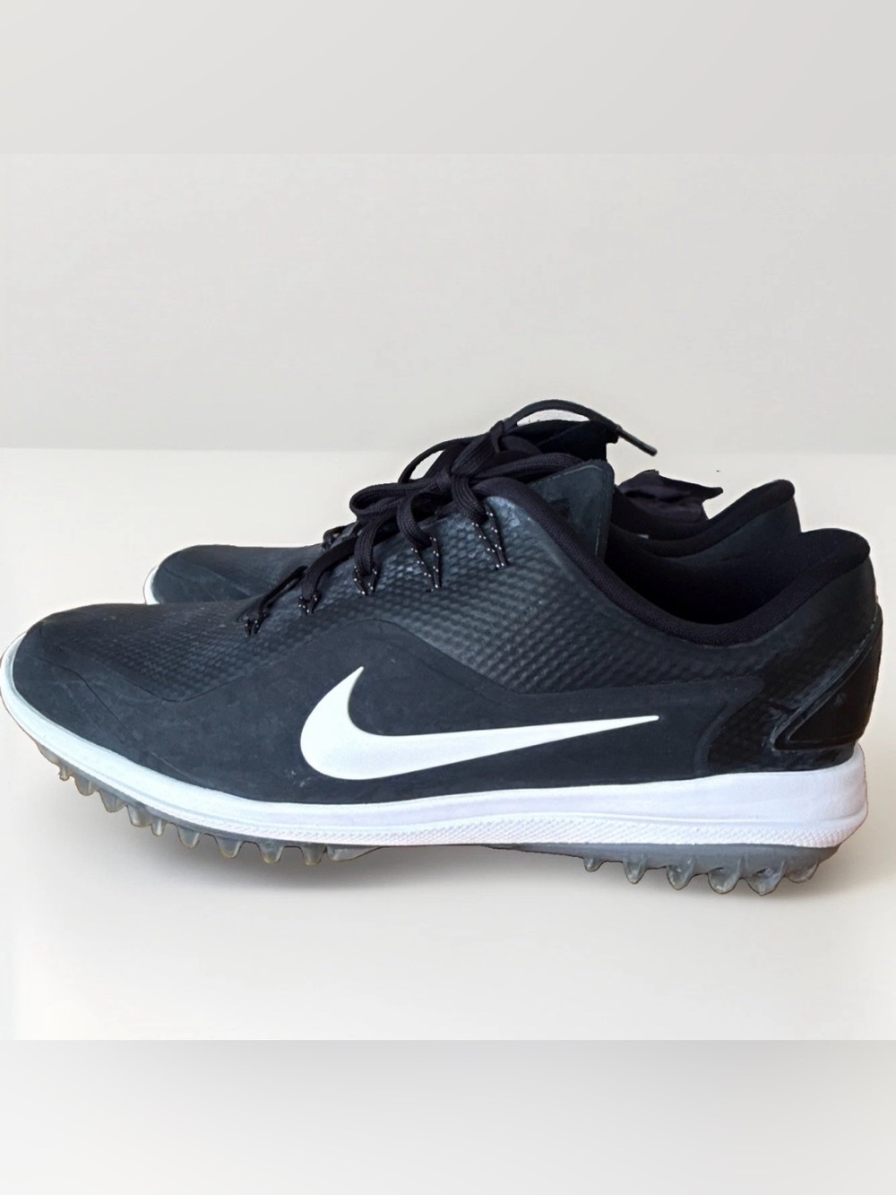 Nike Men’s Black Athletic Shoes with White Swoosh